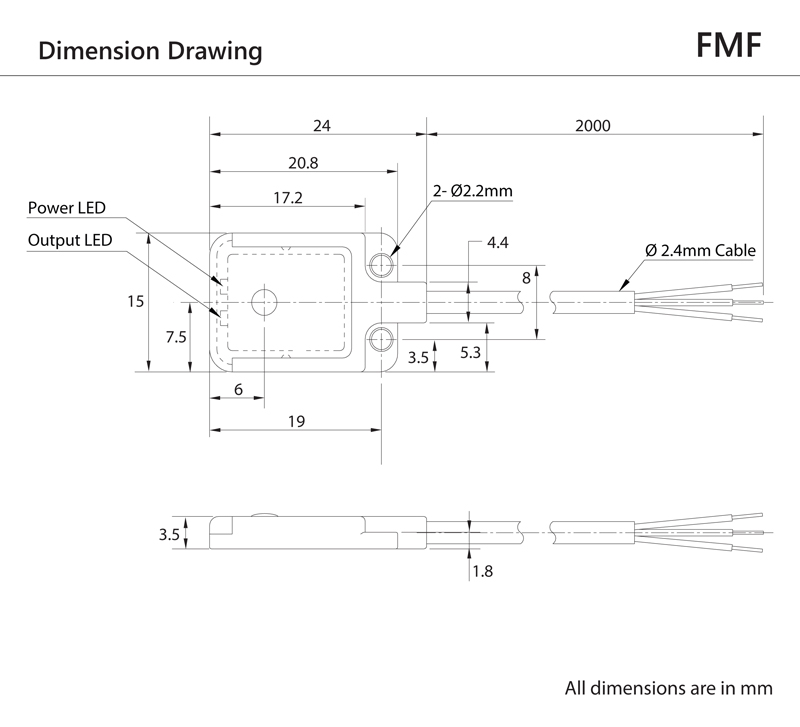 Inno Sensor INNO :: Inno FMF - Flat Miniature Photoelectric Sensor
